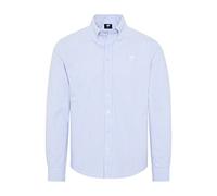 Polo Sylt Coupe Classique en Coton Oxford rayé Chemise à Bouton Bas, L Blue/WHT STR, s Homme