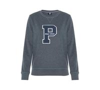 Polo Sylt Pull en Coton mélangé avec Badge et Broderie pour Femme Total Eclipse Melange XL