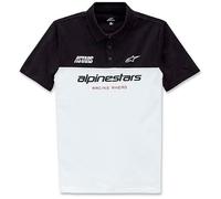 polo t-shirt alpinestars paddock blanc / noir M
