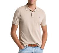 Polo T-shirt - Gant - Shield Pique - Beige - Manches courtes - Col arrondi XL