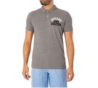 Polo T-Shirt Superdry Applique Classic Fit - Dark Grey Fleck Marl - Homme M