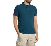 Superdry Vint Destroy Short Sleeve Polo Bleu S Homme