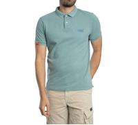 Superdry Vint Destroy Short Sleeve Polo Bleu XL Homme