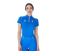 Polo technique équitation femme Equestro X Fise Bleu L