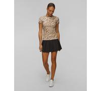 Polo Technique Marron Et Blanc Pour Femmes J.lindeberg Tour Tech Print Polo Gwjt11791-e378