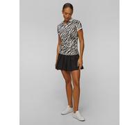 Polo Technique Noir Et Blanc Pour Femmes J.lindeberg Tour Tech Print Polo Gwjt11791-u251