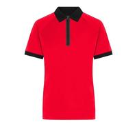 Polo Technique Zippé - Femme - Jn1307 - Rouge