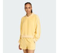 ADIDAS ORIGINALS Sweat-shirt 'TERRY TOWEL V NECK LONG SLEEVES Polo' jaune / blanc, Taille XS