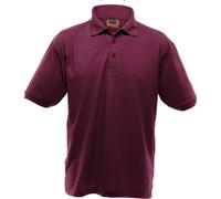 Polo UCC 50/50 Heavyweight Pique Herren, Kurzarm BC1195 (2XL) (Burgunder)
