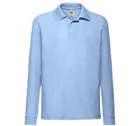 Polo uni à manches longues Fruit Of The Loom pour enfant (3-15 ans) (BC380)