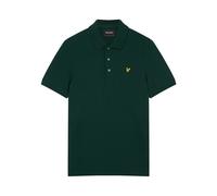 Lyle & Scott Polo Hommes uni à rappel Vert foncé Taille XL