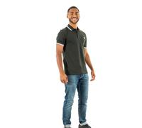 POLO UOMO FRED PERRY DOPPIA RIGA NIGHTGREEN/SNWHT