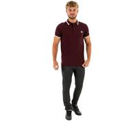 Fred Perry Polo homme M3600 à double rayure Rouge Taille L