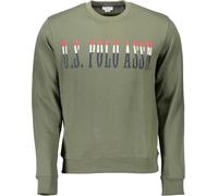 Polo US vert col rond avec logo imprimé : Taille - L Taille : L