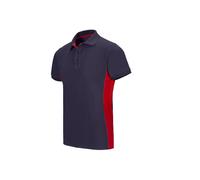 VELILLA Polo 105504 – Bicolore à manches courtes, bleu marine et rouge – Taille XL