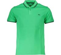Polo vert à manches courtes pour hommes - Étroit, avec détails contrastés, taille : XL Couleur : Verde