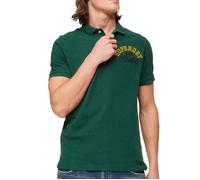 Superdry Applique Classic Fit Polo T-Shirt, Erin Vert, XXL Homme