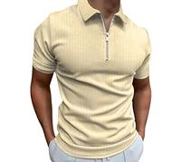 Polo Vintage Col Mao Homme Manche Courte - Chemise de Marque en Noir, Vert, Marron - Style Rugby