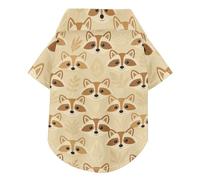 Polo vintage sans couture avec motif animal de compagnie à motif animal de compagnie à boutons doux, léger et respirant pour animal domestique, sweat-shirt pour chiot, chaton, parfait pour un usage