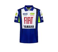 Polo VR46 Fiat Yamaha Héritage, Moto GP pour Adulte Bleu Royal S