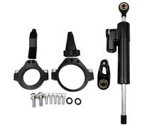 POLOFZFGKZ Pour Kawasaki Ninja ZX-4R ZX-4RR 2023-2024 Support D'amortisseur De Direction Pour Moto Stabilisateur D'amortisseur de Direction(Black set)