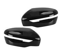 POLOFZFGKZ Pour N&issan Navara NP300 D23 2014-2017 2018 2019 2020 1 paire de couvercles de rétroviseur latéral noir brillant Coque de rétroviseur