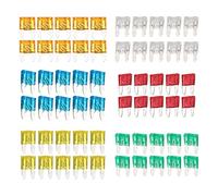 pologmase Fusibles Automobile Kit - Fusible Automobile pour Voiture avec marquages à cocouleur - Taille 5a/7.5a/10a/15a/20a fusibles Remplacement Automobile pour Marine RV Auto