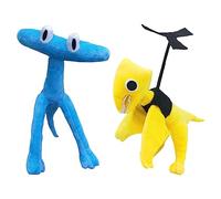 Pologmase Rainbow-Friends Chapter 2 Plush, Cyan, Yellow X Cyan, Stuffed Animal Plush Doll Toy Cadeaux d'anniversaire pour Les Enfant Fans