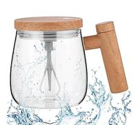 pologmase Tasse à mélanger électrique - Tasse en Verre 400 ML Tasse Auto-mélangeuse Portable à Grande Vitesse,Tasse à Agitation Automatique Rapide pour salles à Manger, Salons, écoles, Parcs