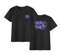 pologmase Y2K Minus-Two Cargo T-Shirt Mens Womens Summer Top T-Shirts Minus-Two Imprimé Casual Baggy Beach Top Beach Holiday Short Sleeve Vintage Hip Hop Violet