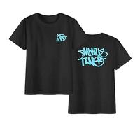 pologmase Y2K Minus-Two Cargo T-Shirt Mens Womens Summer Top T-Shirts Minus-Two Imprimé Casual Baggy Beach Top Beach Holiday Short Sleeve Vintage Hip Hop Bleu