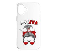 Pologne, Fille Polonaise, Drapeau de la Pologne, Polska Coque pour iPhone 16 Plus