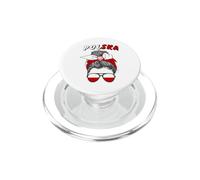 Pologne, Fille Polonaise, Drapeau de la Pologne, Polska PopSockets PopGrip pour MagSafe