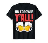 Pologne Na Zdrowie Y'all! Beer Toast Duo Image T-Shirt
