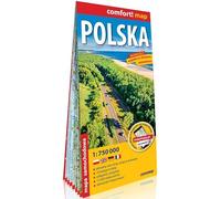 Pologne (POL) 1/750000: carte laminée grand format