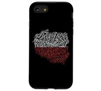Pologne Vintage Carte Drapeau Villes Polonaises Coque pour iPhone SE (2020) / 7/8