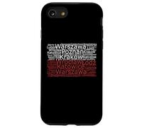 Pologne Vintage Drapeau Villes Polonaises Coque pour iPhone SE (2020) / 7/8