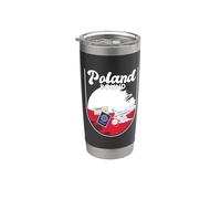 Pologne Voyage de vacances Voyage de campagne assorti Gobelet isotherme en acier inoxydable double paroi