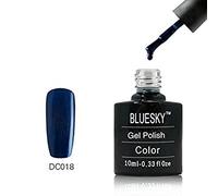 Polon à ongles en gel bluesky, bleu foncé foncé DC18, 10 ml (nécessite du séchage sous lampe LED UV)