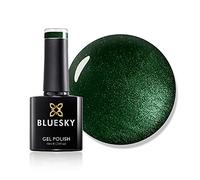Polon à ongles en gel bluesky, brillant vert foncé 80541, foncé, vert foncé, paillettes, vert, durable, résistant aux puces, 10 ml (nécessite du séchage sous lampe à LED UV)