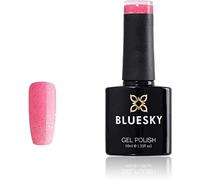 Polon à ongles en gel bluesky, paillette rose vif xk28, 10 ml (nécessite du séchage sous lampe LED UV)