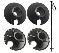 Polonais de Trekking paniers de Boue 4pcs Stick Marche Amovible paniers Boue Ronde Panier Marche