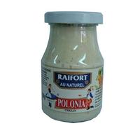 POLONIA - Raifort Blanc Naturel en Bocal 200g - Tradition culinaire européenne - Saveurs intenses pour vos plats - Epicerie Salée de qualité supérieure. - Lot De 4 - Vendu Par Lot