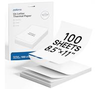 POLONO D810 Lot de 100 feuilles de papier pour imprimante thermique 20,3 x 25,4 cm, impression thermique avancée, format lettre américaine, compatible avec D810, taille 20,5 x 25,4 cm, 1 paquet
