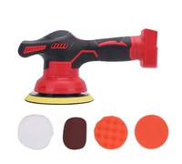 Polonteur de tampon de voiture sans fil Gearwell, outil de polissage électrique, polisseur de voiture à batterie, machine de polissage à vitesse variable, 6 pouces 2500-5000rpm