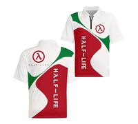 Polos 3D pour Homme Respirants Parfaits La Salle De Sport H.a..LF-L.i.fe T-Shirts À Manches Courtes Et Col Montant Doux Confortables Style-BaiHongSe||3X_l