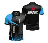 Polos Homme Imprimés en 3D pour A.k.ra.p.o.VI.c Coupe Ajustée Manches Courtes Boutons Confortables T-Shirt Sport À Col Rugby-LanS||m