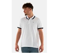 Polos Tommy Jeans - Reg Solid Tipped YBR - Blanc - Homme - Regular - Manches Courtes - Col Polo XXL