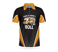 Poloshirt C'est comme Ça Que Je Conduis Le Bus Scolaire Sport T Shirt Manches Courtes Polo Homme Patte De Boutonnage Chemise Homme pour Travail Golf Tennis L