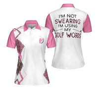 Poloshirt Je Ne Jure Pas Que J'Utilise Mes Mots De Golf Golf Sport T Shirt Casual Polo Homme Col Rond Chemise pour Été Homme Travail S